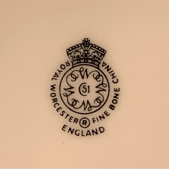 Royal Worcester Gold & White Trinket Dish, Alpine Flowers, Saucer China EASTER - Picture 2 of 7